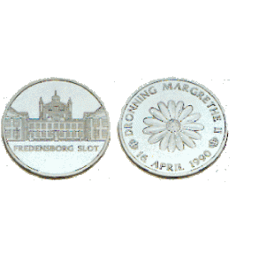 Dronning Magrethe ll 50 r 1990